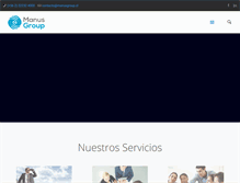Tablet Screenshot of manusgroup.cl